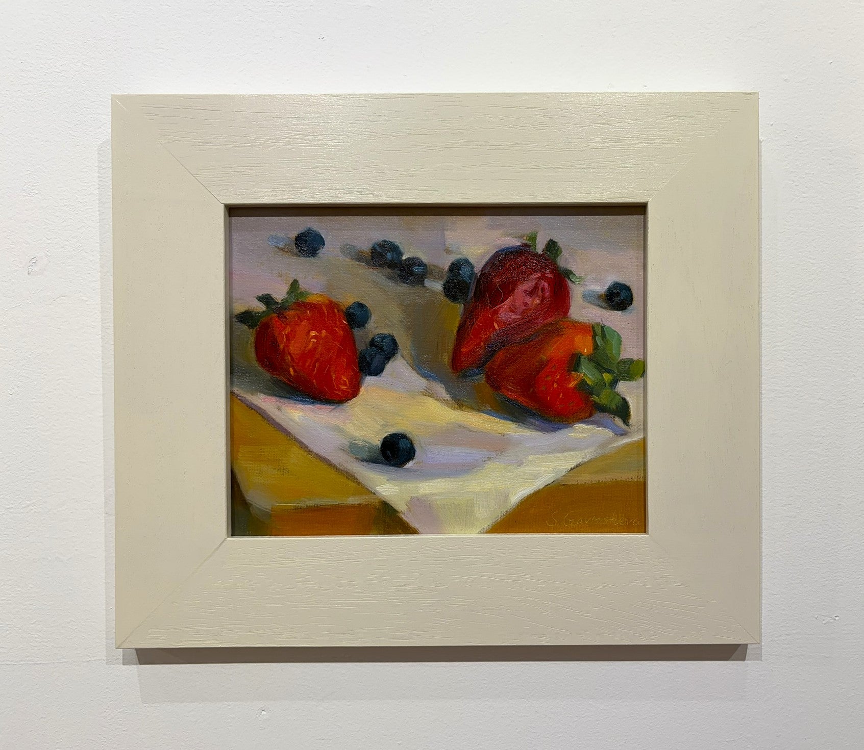 Summer berries oil painting by Svetlana Gavrisheva