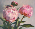 Peonies oil painting by Svetlana Gavrisheva