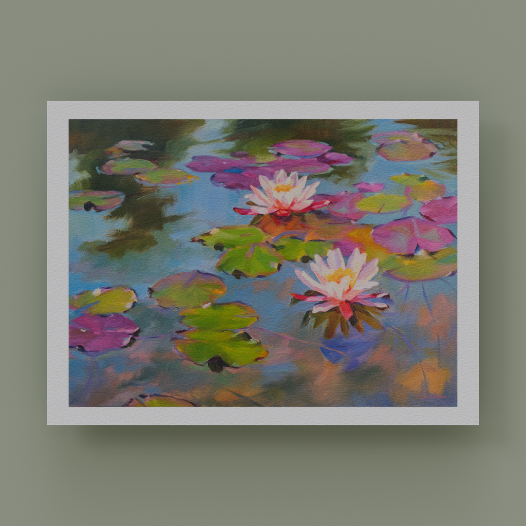Water  lilies oil painting by Svetlana Gavrisheva